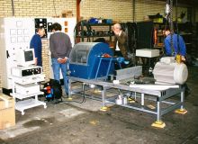1992 - Anlieferung des Pruefstandes LPS 3000 LK bei DE VIER BV in Amsterdam